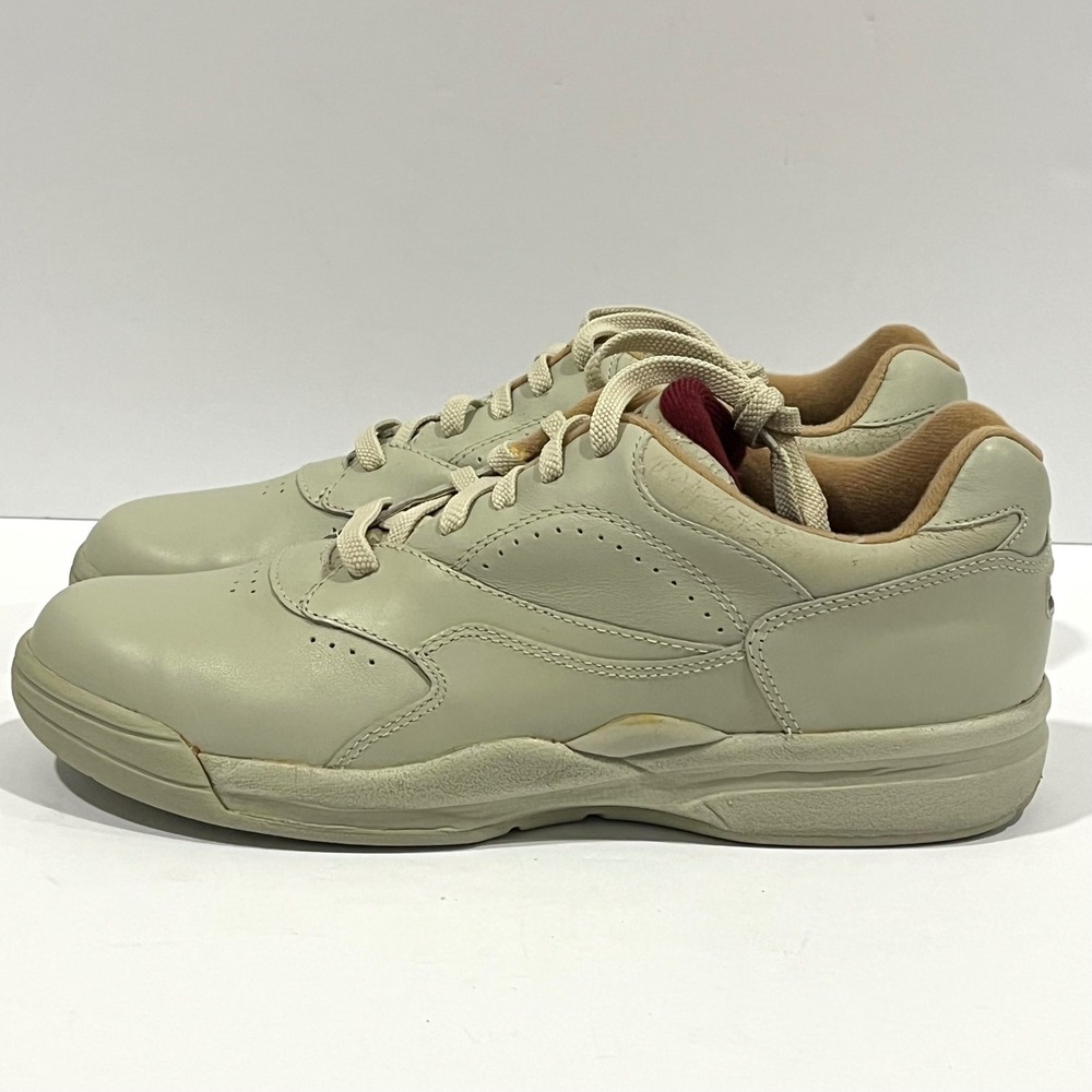 Rockport ProWalker Women's Beige Leather Walking Shoes Sneakers Size 8 M